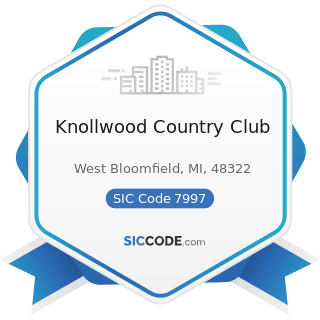Knollwood Country Club - SIC Code 7997 - Membership Sports and Recreation Clubs
