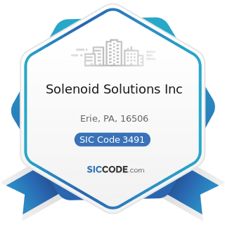 Solenoid Solutions Inc - SIC Code 3491 - Industrial Valves