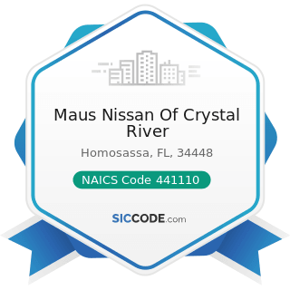 Maus Nissan Of Crystal River - NAICS Code 441110 - New Car Dealers