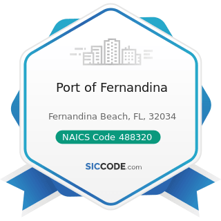 Port of Fernandina - NAICS Code 488320 - Marine Cargo Handling