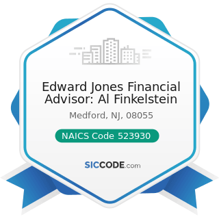 Edward Jones Financial Advisor: Al Finkelstein - NAICS Code 523930 - Investment Advice