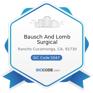Bausch And Lomb Surgical - SIC Code 5047 - Medical, Dental, and Hospital Equipment and Supplies