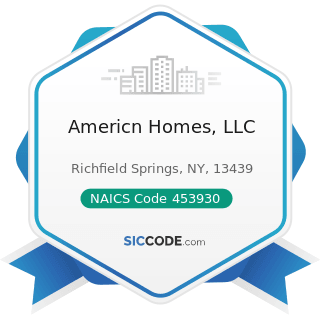 Americn Homes, LLC - NAICS Code 453930 - Manufactured (Mobile) Home Dealers