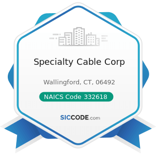 Specialty Cable Corp - NAICS Code 332618 - Other Fabricated Wire Product Manufacturing