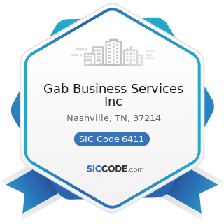 Gab Business Services Inc - SIC Code 6411 - Insurance Agents, Brokers and Service