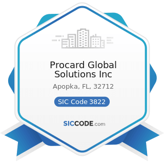 Procard Global Solutions Inc - SIC Code 3822 - Automatic Controls for Regulating Residential and...