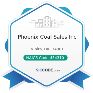 Phoenix Coal Sales Inc - NAICS Code 454310 - Fuel Dealers