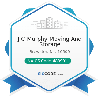 J C Murphy Moving And Storage - NAICS Code 488991 - Packing and Crating