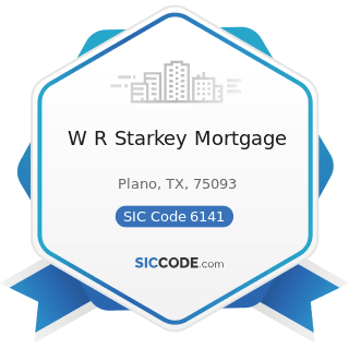 W R Starkey Mortgage - SIC Code 6141 - Personal Credit Institutions