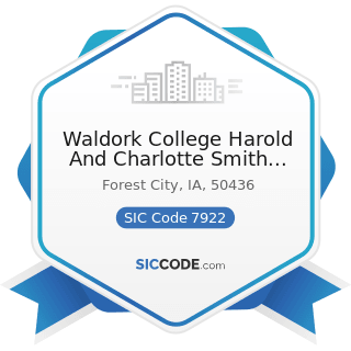 Waldork College Harold And Charlotte Smith Theatre - SIC Code 7922 - Theatrical Producers...