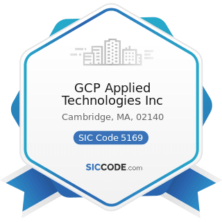 GCP Applied Technologies Inc - SIC Code 5169 - Chemicals and Allied Products, Not Elsewhere...