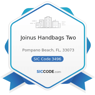 Joinus Handbags Two - SIC Code 3496 - Miscellaneous Fabricated Wire Products