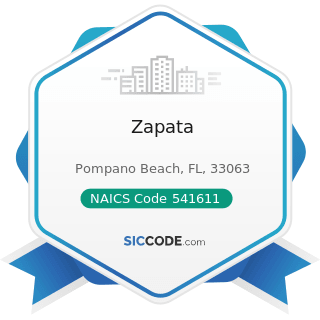 Zapata - NAICS Code 541611 - Administrative Management and General Management Consulting Services