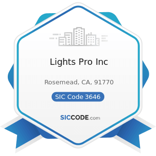 Lights Pro Inc - SIC Code 3646 - Commercial, Industrial, and Institutional Electric Lighting...
