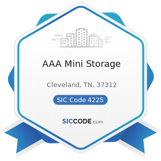 AAA Mini Storage - SIC Code 4225 - General Warehousing and Storage