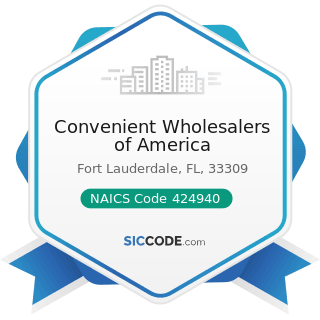 Convenient Wholesalers of America - NAICS Code 424940 - Tobacco Product and Electronic Cigarette...