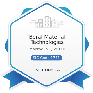 Boral Material Technologies - SIC Code 1771 - Concrete Work