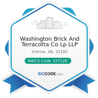 Washington Brick And Terracotta Co Lp LLP - NAICS Code 327120 - Clay Building Material and...