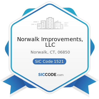 Norwalk Improvements, LLC - SIC Code 1521 - General Contractors-Single-Family Houses