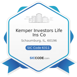 Kemper Investors Life Ins Co - SIC Code 6311 - Life Insurance