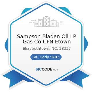 Sampson Bladen Oil LP Gas Co CFN Etown - SIC Code 5983 - Fuel Oil Dealers