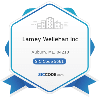 Lamey Wellehan Inc - SIC Code 5661 - Shoe Stores