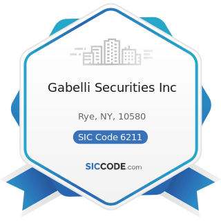 Gabelli Securities Inc - SIC Code 6211 - Security Brokers, Dealers, and Flotation Companies