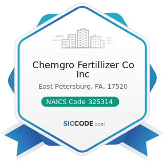 Chemgro Fertillizer Co Inc - NAICS Code 325314 - Fertilizer (Mixing Only) Manufacturing