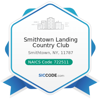 Smithtown Landing Country Club - NAICS Code 722511 - Full-Service Restaurants