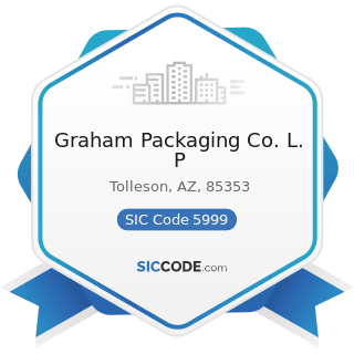 Graham Packaging Co. L. P - SIC Code 5999 - Miscellaneous Retail Stores, Not Elsewhere Classified