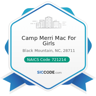 Camp Merri Mac For Girls - NAICS Code 721214 - Recreational and Vacation Camps (except...