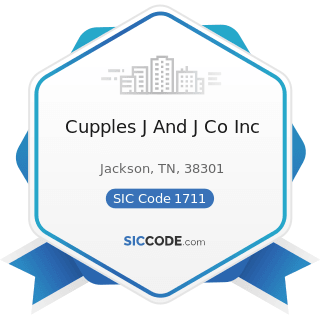 Cupples J And J Co Inc - SIC Code 1711 - Plumbing, Heating and Air-Conditioning