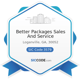 Better Packages Sales And Service - SIC Code 3579 - Office Machines, Not Elsewhere Classified