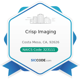 Crisp Imaging - NAICS Code 323111 - Commercial Printing (except Screen and Books)