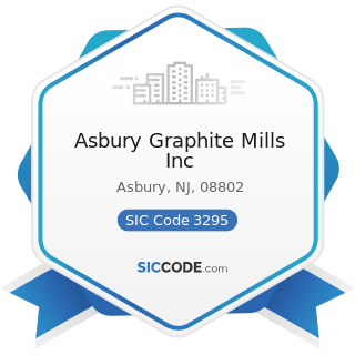 Asbury Graphite Mills Inc - SIC Code 3295 - Minerals and Earths, Ground or Otherwise Treated