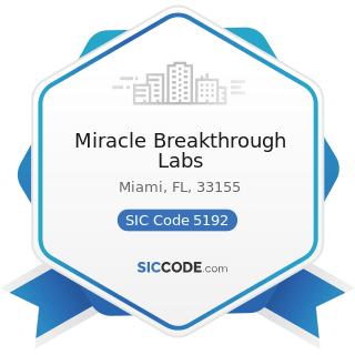 Miracle Breakthrough Labs - SIC Code 5192 - Books, Periodicals, and Newspapers