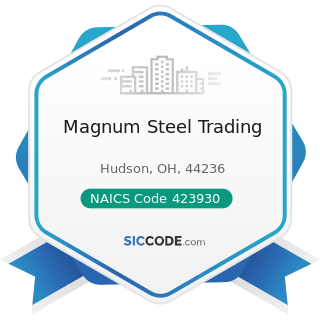 Magnum Steel Trading - NAICS Code 423930 - Recyclable Material Merchant Wholesalers