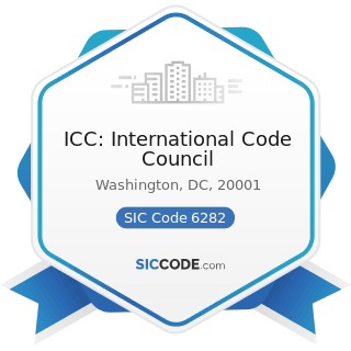 ICC: International Code Council - SIC Code 6282 - Investment Advice