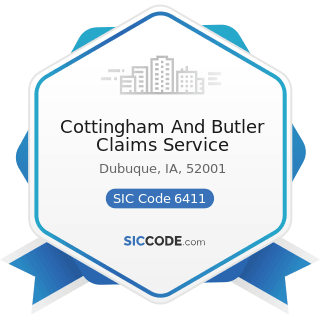 Cottingham And Butler Claims Service - SIC Code 6411 - Insurance Agents, Brokers and Service