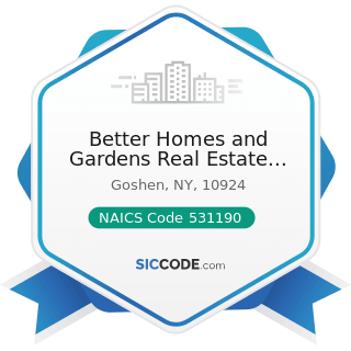 Better Homes and Gardens Real Estate Rand Realty - NAICS Code 531190 - Lessors of Other Real...