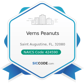 Verns Peanuts - NAICS Code 424590 - Other Farm Product Raw Material Merchant Wholesalers