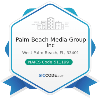Palm Beach Media Group Inc - NAICS Code 511199 - All Other Publishers