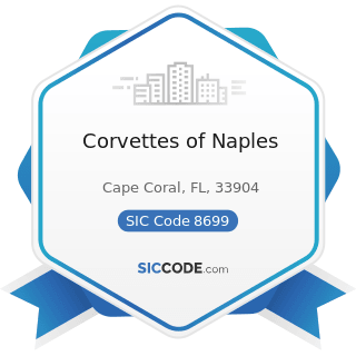 Corvettes of Naples - SIC Code 8699 - Membership Organizations, Not Elsewhere Classified