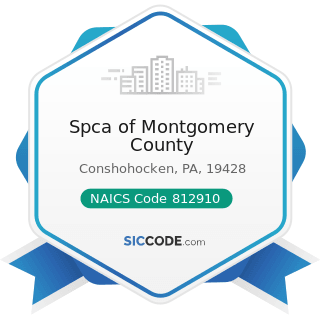 Spca of Montgomery County - NAICS Code 812910 - Pet Care (except Veterinary) Services
