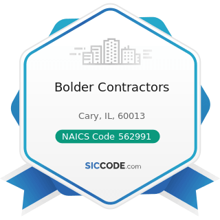 Bolder Contractors - NAICS Code 562991 - Septic Tank and Related Services