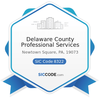 Delaware County Professional Services - SIC Code 8322 - Individual and Family Social Services