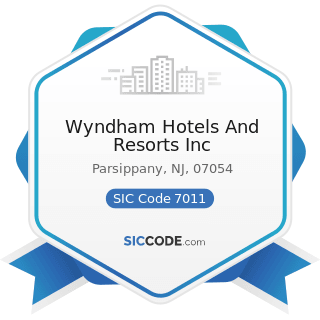 Wyndham Hotels And Resorts Inc - SIC Code 7011 - Hotels and Motels