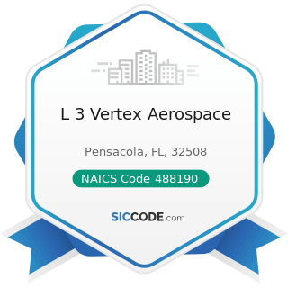 L 3 Vertex Aerospace - NAICS Code 488190 - Other Support Activities for Air Transportation