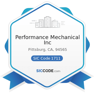 Performance Mechanical Inc - SIC Code 1711 - Plumbing, Heating and Air-Conditioning