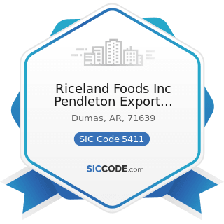 Riceland Foods Inc Pendleton Export Terminal - SIC Code 5411 - Grocery Stores
